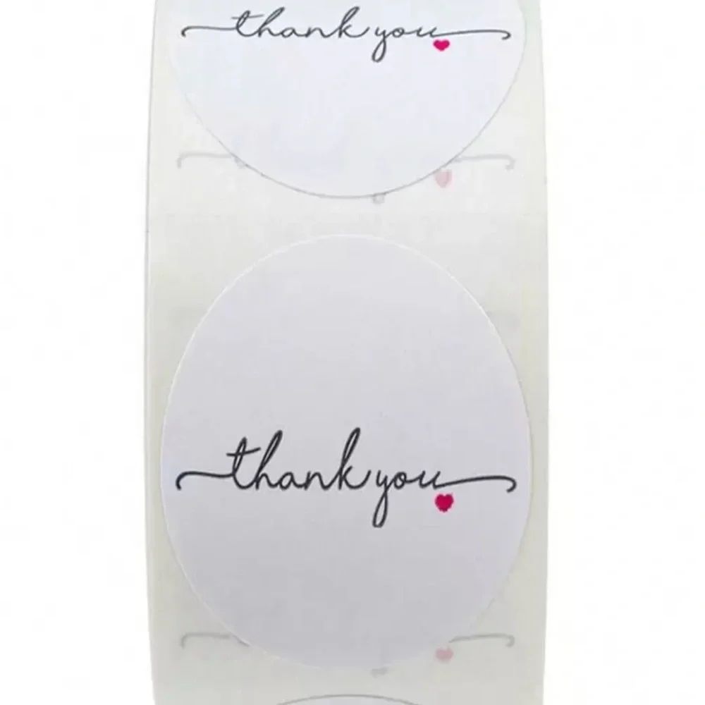 Thank you stickers - 1 roll (500 stickers)